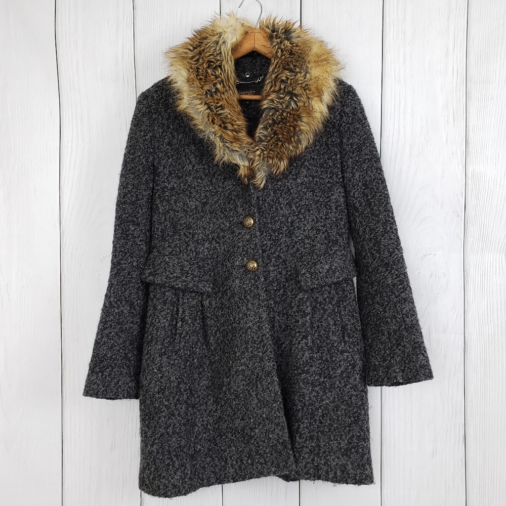 LAUNDRY by Shelli Segal size 10 Women's Wool Coat